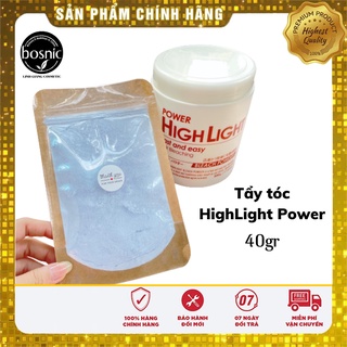Tẩy tóc loại tốt Power High Light 40gr - Chống sót da - Lên nền level 10 - Chống gãy rụng tóc Bosnic