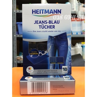 Giấy nhuộm làm mới quần bò, quần Jeans, áo sơ mi xanh Heitmann Jeans Blau của Đức