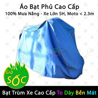 ✔️ Áo Phủ Bạt Trùm Xe Máy loại Cao Cấp - Cam kết mưa nắng 100% - Chống Quéo khi Pô Nóng mới chạy về - BPCC-XDe (Đa màu)