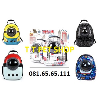 [Mã 44FMCGSALE1 giảm 10% đơn 250K] Balo Phi Hành Gia Cho Chó Mèo
