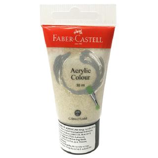 Tuýp Màu Vẽ Acrylic 30ml Glitter Gold (Nhũ Vàng) - Faber-Castell