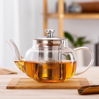 Ấm trà thủy tinh lõi lọc inox chịu nhiệt 950ml
