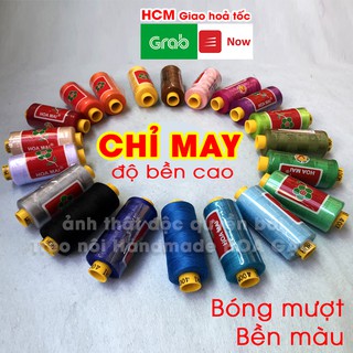 Chỉ may, chỉ may quần áo 1 cuộn 400m HOA MAI GCH1  mềm dẻo, dễ uốn, đường kính sợi nhỏ, rất đều