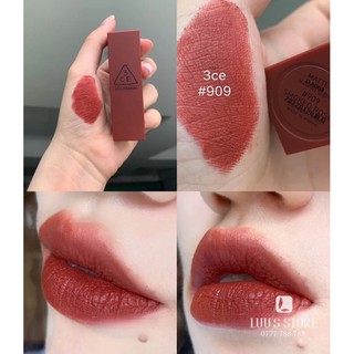 Son 3CE #909 Smoked Rose - Đỏ Gạch