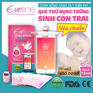 Que Thử Rụng Trứng Điện Tử Sinh Con Trai Eveline Care - Hỗ trợ tư vấn, canh đồng hành 24/7
