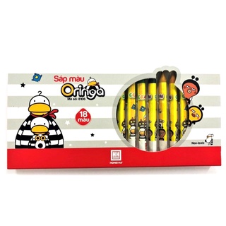 Sáp màu Hồng Hà Oringa 18 màu 8106