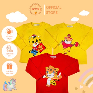 Áo dài tay cho bé  Áo tay dài in hình Hổ siêu cute cho bé trai bé gái  Quần áo trẻ em