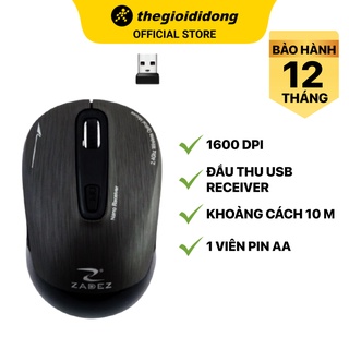 Chuột Không Dây Zadez M325 Đen 1600 DPI - Hàng chính hãng - BH 12 tháng