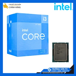 CPU Intel Core i3 12100 (3.3GHz turbo up to 4.3Ghz, 4 Cores 8 Threads, 12MB Cache, 58W) | Full Box Nhập Khẩu