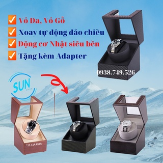 Hộp Đựng Đồng Hồ Cơ 1 Xoay Vỏ Da, Vỏ Gỗ Giá Rẻ, Hàng Cao Cấp BH 2 Năm