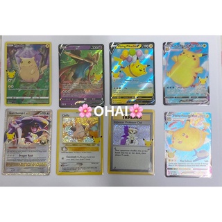 Thẻ Lẻ Pokemon Tiếng Anh Kỉ Niệm 25 Năm Chính Hãng 100%