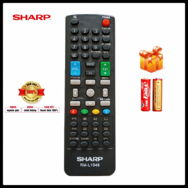 Điều Khiển Ti Vi SHARP ( RM-L1046 )