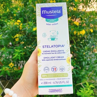 Mustela Kem Dưỡng Da Chàm Thể Tạng (Viêm Da Cơ Địa) Stelatopia Emollient Cream 200ml