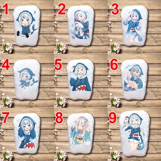 Gối Ôm Gối Ngủ anime Hololive Gawr Gura (Gối in hình 2 mặt , chất liệu vải Nhung, bền đẹp)