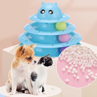 Đồ chơi cho mèo - Tháp bóng 3 tầng - Tháp banh 3 tầng cho mèo