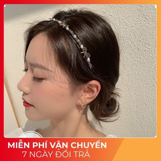 Bờm Nơ Nhỏ Xinh Xắn, Chất Liệu Đá Cao Cấp, Thiết Kế Thời Trang, Nhẹ Nhàng, Phong Cách Hàn Quốc, Mẫu Mới Nhất 2021