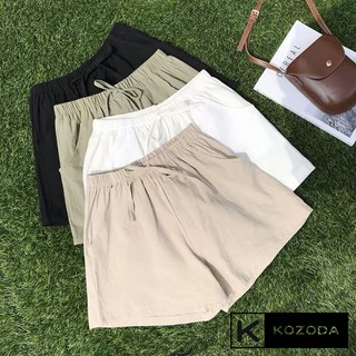 Quần shorts nữ, quần đùi đũi cạp chun siêu mát, nhẹ nhàng, thấm hút mồ hôi cực tốt Kozoda Q9