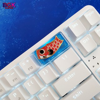 Keycap Lẻ Cờ Cá Chép Nhật Koinobori OEM 2U profile ( keycap resin độc lạ )( Keycap Artisan )