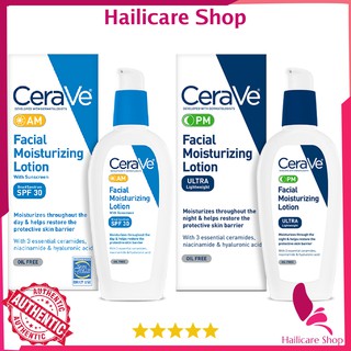 [Nhập Mỹ] Lotion CeraVe PM/ AM Facial Moisturizing Lotion with Broad Spectrum SPF 30 for Daytime Use