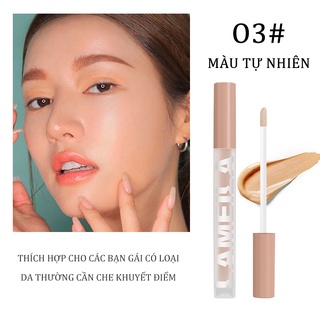 [Hàng mới về] Kem che khuyết điểm Lameila gồm Bút kem che khuyết điểm 3g sáng bóng dưỡng ẩm kiềm dầu trang điểm lâu trôi