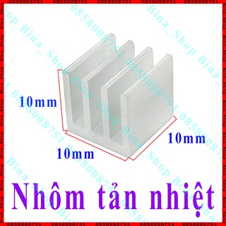 Tản nhiệt nhôm 10x10x10mm dùng tản nhiệt chip LED