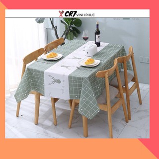 khăn thảm trải bàn nhựa PVC chống thấm nước 88107 shop cr7 vĩnh phúc