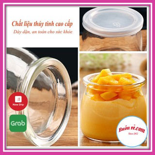 Hũ Thủy Tinh 200ml làm Sữa Chua, Caramen, Pudding,… Tròn Dễ Thương - br00637
