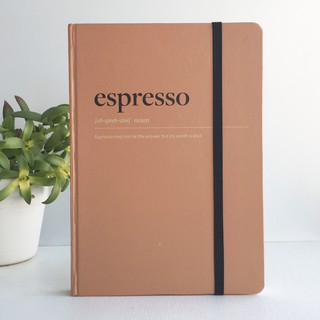 Sổ tay Crabit Geometric Espresso màu nâu