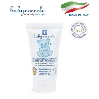 Sữa tắm gội cho bé chiết xuất hoa sen Babycoccole 30ml 0M+