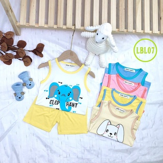 [LBL07] Bộ Ba Lỗ Thun Lạnh MINKY MOM CÓ SIZE ĐẠI In Hình Animal, Mềm Mịn, Thoáng Mát, Thấm Hút Mồ Hôi, Chuẩn Đẹp Cho Bé