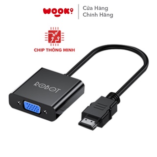 HUB Chuyển Đổi Cổng HDMI Sang Cổng VGA ROBOT RHV10 Hỗ Trợ Độ Phân Giải 1080P Full HD