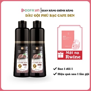[Màu Đen]Combo 2 Dầu Gội Phủ Bạc Cà Phê Đen Mộc Nhu, Phủ Đen Tóc Bạc Sau 5 Phút Gội Tại Nhà, 280Gram