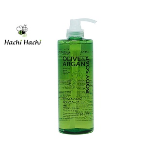 Sữa tắm sáng da Olive &amp; Argan 800ml  + Hachị Hachi Japan Shop