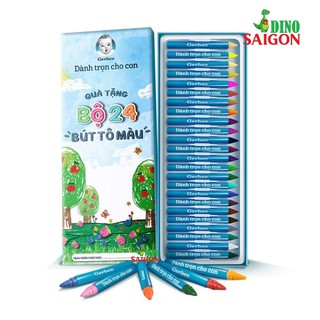 [HB GIFT] Hộp 24 Bút Sáp Tô Màu