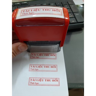 Con dấu "TÀI LIỆU THU HỒI" (Chuẩn thông tư 24 Bộ Công An)