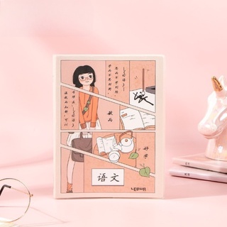 Sổ tay ghi chép A5 160 trang có bìa bọc nhựa trong thiết kế độc đáo dễ thương tinh tế