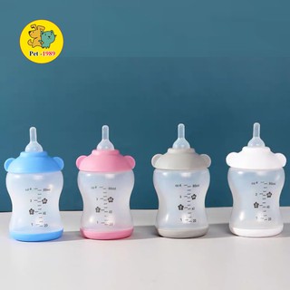 Bình Ti Bình Sữa Chó Mèo Sơ Sinh cao cấp silicon 80ml - 100ml Pet-1989