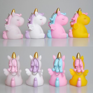 Móc Khóa Unicor pilu Kỳ Lân mềm bóp kêu bíp bíp siêu dễ thương