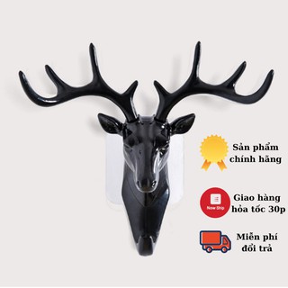 MÓC TREO ĐỒ HÌNH HƯƠU DÁN TƯỜNG - DECOR TRANG TRÍ PHÒNG