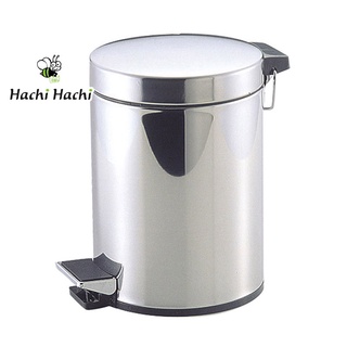 Thùng rác inox Pearl Metal đạp chân 5L   - Hachi Hachi Japan Shop