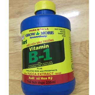 Phân bón lá vitamin B1 Grow more dùng cho hoa lan