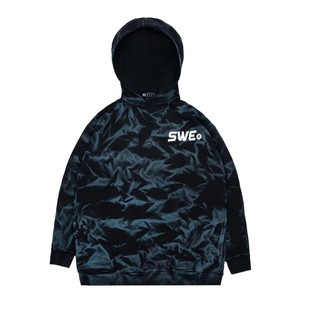 Áo hoodie nam có nón SWE LOGO WASHED BLUE/SILVER chính hãng