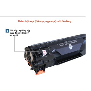 Hộp mực 35A/85A cho Canon 3010/3050/6000/6030/HP 1102-Catridge 325-Có lỗ đổ mực