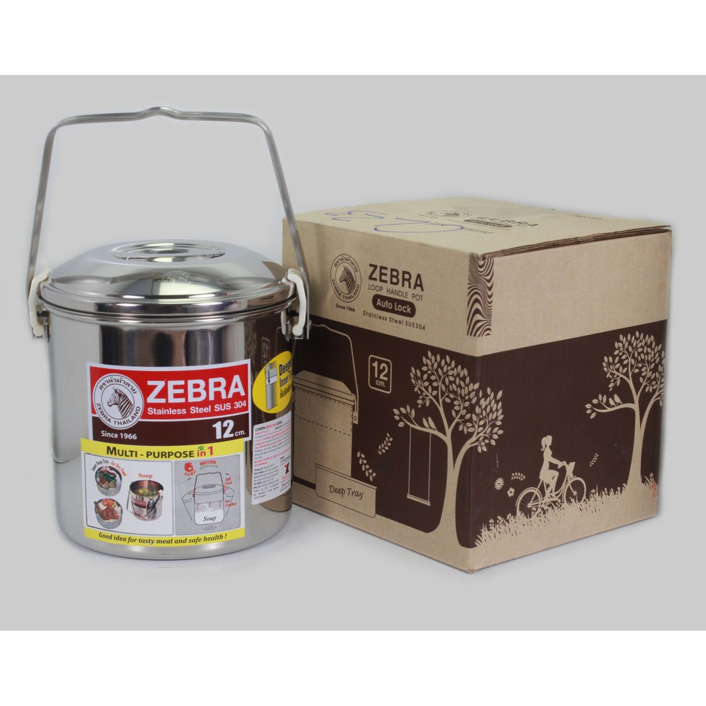 Cặp lồng inox Thái Lan (Zebra 12cm và 14cm)