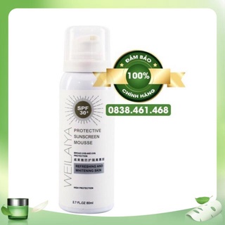 Bọt Chống Nắng Cấp Ảm Bảo Vệ Da Dưới Ánh Nắng Mặt Trời 80ml Chỉ Số SPF 30+