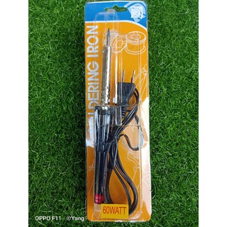 Mỏ hàn chì cán nhựa đen 60w kèm nhựa thông và cuộn chì nhỏ