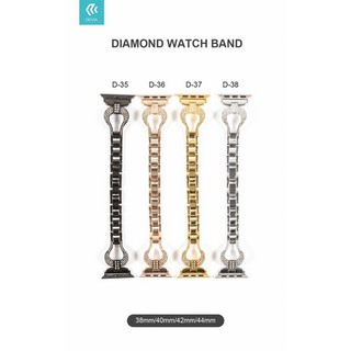 Dây Đeo Apple Watch Thép Không Gỉ Đính Đá Sang Trọng- Hàng chính hãng Devia