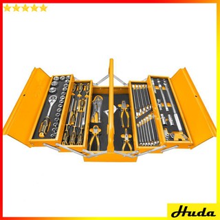 Bộ đồ nghề đựng trong hộp sắt 59 chi tiết Ingco HTCS15591  JKL
