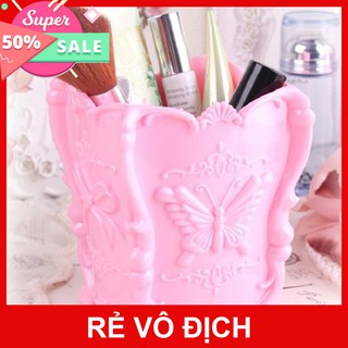 [XÃ KHO] HỘP NHỰA ĐỰNG DỤNG CỤ TRANG ĐIỂM HÌNH BƯỚM [HCM]