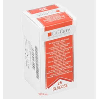 [Chính hãng, Giá Đại lý] Que thử đường huyết OGCARE 25 QUE, hàng chuẩn hãng, date dài